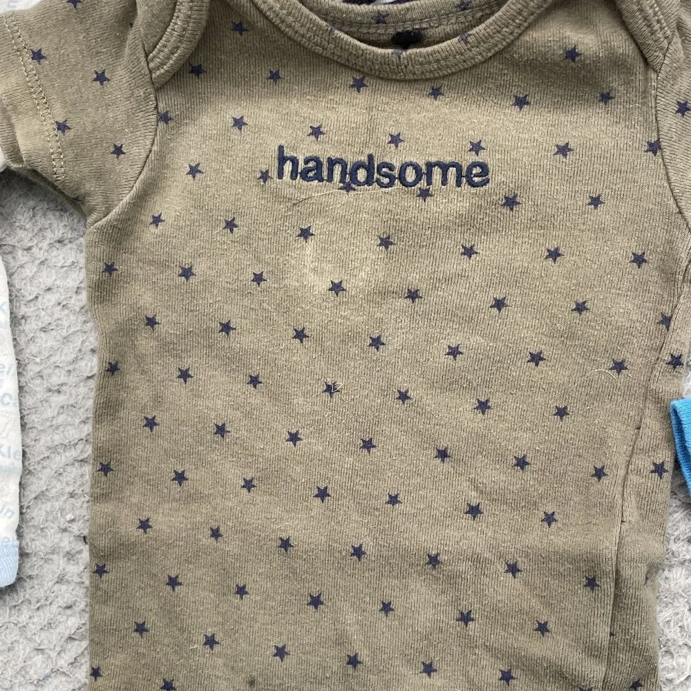 Carters Mix Brands One Piece  LOT (14) Baby Boys 3-6 M Mix‎ Brand Bodysuit Sleep